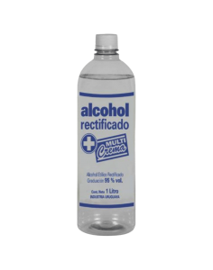 alcohol rectificado 1 litro multicrema