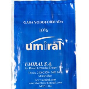 Gasa iodoformada al 10%